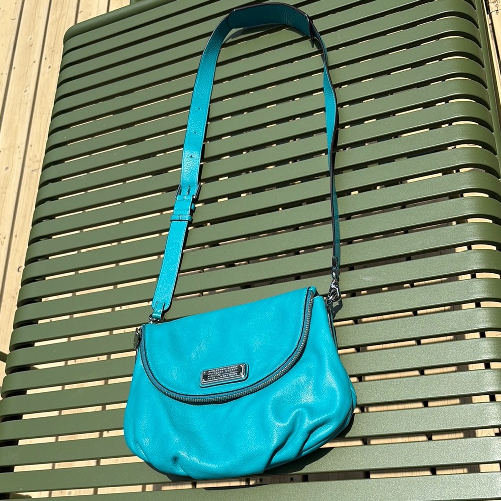 Marc By Marc Jacobs Blue Crossbody Bag with Crescent Shape
